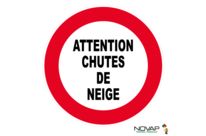 Panneau Attention chutes de neige - Novap