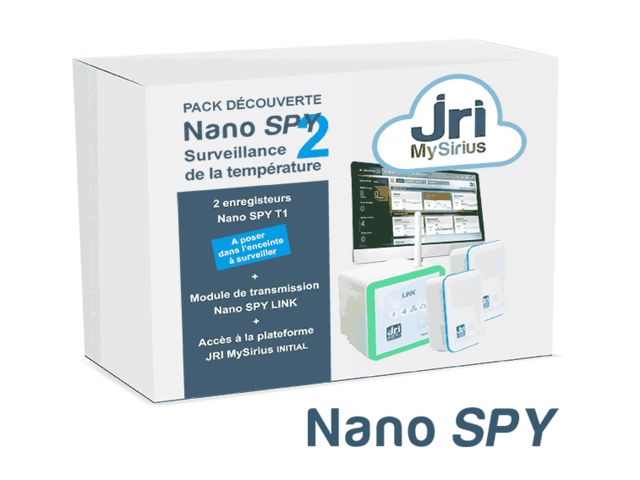 Pack Surveillance de la température 2 enceintes froides