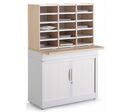 Clen - Module Tri Courrier Triple sur Armoire Basse - H. 92 cm - Classement à Plat Éco-responsable