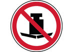 Panneau interdiction aux charges lourdes