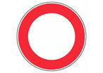 Panneau Rond rouge - Rigide Ø450mm - 4080284