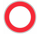 Panneau Rond rouge - Rigide Ø450mm - 4080284