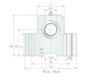 Support de palier pour tourillons de type TB selon norme DIN ISO 8132 TB