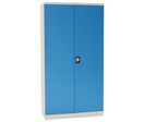 Manutan Expert - Armoire haute multitiroirs SF1 - 1000x1950x500 mm Gris/Bleu - 6 tablettes, 3 tiroirs - Charge 450kg - Garantie 10 ans
