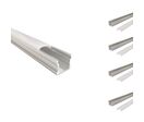 Pack de  5 - Profile Aluminium pour Bandeau LED Couvercle Opaque - 1 m