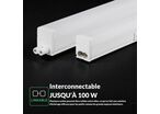 Tube Néon LED T5 120cm 16W 2 Têtes avec Interrupteur - Garantie 6 ans - Blanc Neutre 4000K -
