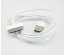 Câble chargeur Iphone 4 vers USB - 1 m - Blanc