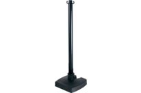 Poteau PVC Noir BI-POSE sur socle lesté 4kg - 2000451