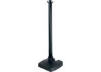 Poteau PVC Noir BI-POSE sur socle lesté 4kg - 2000451