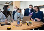 Visite inaugurale d’Emmanuel Macron et de Patrick Pouyanné aux Campus de l'Industreet