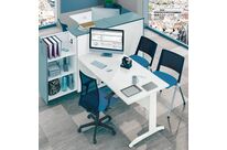 Bureau fonctionnel avec voile de fond