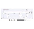 Gabarit conçu pour le fraisage des joints de plans de travail de cuisine avec tous les types de défonceuses 650 mm MW-Tech IWP650