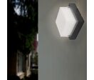 Applique Murale Noire Cube LED IP65 - Blanc Chaud 2300K - 3500K