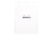 Bloc bureau RHODIA WHITE, 80 feuilles blanc 80g, A4, 5x5