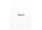 Bloc bureau RHODIA WHITE, 80 feuilles blanc 80g, A4, 5x5
