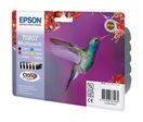 EPSON T0807 Lot 6 Cartouches encre Noir et Couleur