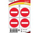 Planche de 4 poses Ø 40mm Sens interdit - 4034324