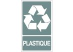 Panneau Recyclage dechets plastiques - Rigide 330x200mm - 4161051