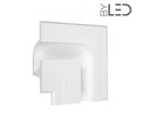 Profilé linéaire d'angle intérieur en plâtre pour ruban LED STAFF