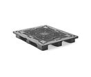 Palette Plastique QP1311MB3RR, Medium, 1300x1100x150, plateau ajouré, 3 semelles