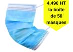 Masques de protection chirurgicaux et jetables 4,49€HT la boîte de 50 unités | Type IIR 