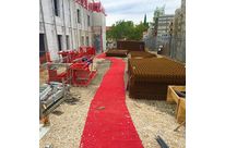 Tapis de chantier PVC antidérapant pour cheminement sécurisé  des piétons | ANOXA 
