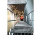 Escalier d'accès et de franchissement industriel