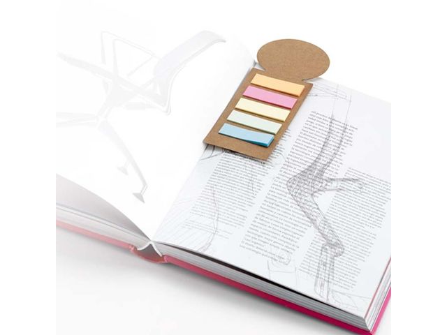 Marqueur de livre + feuilles repositionnables