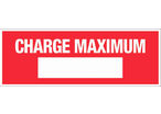 Panneau Charge maximum - Rigide 330x120mm - 4140063