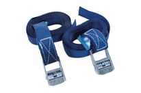 Manutan Expert - Sangle d&amp;#039;arrimage à boucle - 2.5m, 225 kg CMU, Bleu - Résistance 450 kg