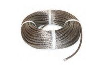 Tresse ronde en cuivre étamé.