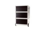 Caisson mobile Easy 3 tiroirs wenge