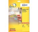 Pochette de 480 étiquettes Avery laser enlevables jaunes 63.5x33.9mm