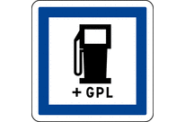 Panneau indication carburant GPL CE15c