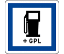 Panneau indication carburant GPL CE15c