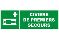 Panneau Civière de premier secours - Rigide 450x150mm - 4030937