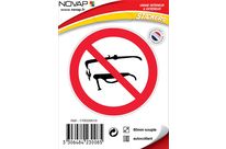 Panneau Interdiction de souder - Vinyle adhésif Ø80mm - 4230085