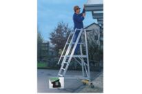 Accès sécurisé et compact | Plateforme de travail repliable aluminium