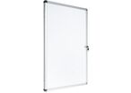 Manutan Expert - Vitrine d'affichage intérieure 1 porte - 940x1288mm Blanc - Magnétique Acier - 16 Feuilles A4