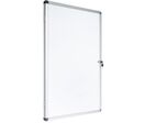 Manutan Expert - Vitrine d'affichage intérieure 1 porte - 940x1288mm Blanc - Magnétique Acier - 16 Feuilles A4
