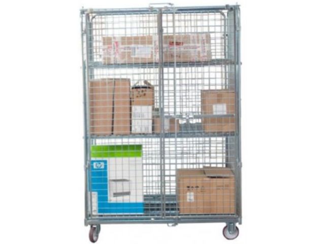 Roll conteneur équipé de 2 portes - 500 kg