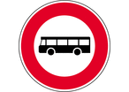 Panneau interdiction au bus B9f