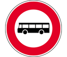 Panneau interdiction au bus B9f