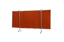 Cepro - Écran de soudure mobile pliant orange 2,15m + 2x0,80m - PVC - 3750mm x 2000mm