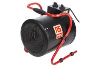 Chauffage d’appoint industriel à ventilateur 3 kW | Chauffage de sol RS PRO