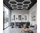 Kit 1 éclairage LED Hexagonal 42W - 120lm/W - Blanc Chaud 2300K - 3500K