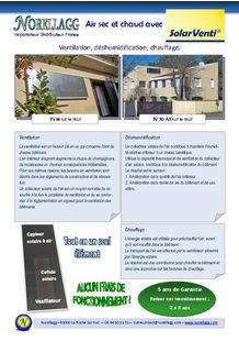 Norellagg - SolarVenti Résidentiel - Brochure 2014