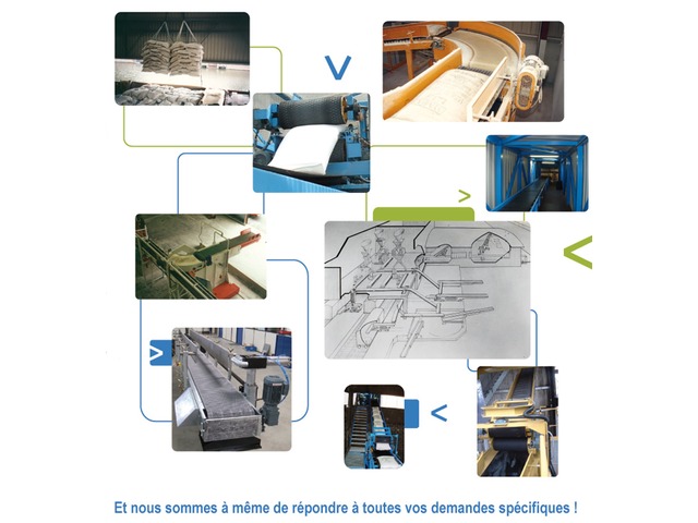 Convoyeurs à tapis modulaires pour sacs | BOUBIELA MORET