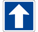 Panneau indication sens unique C12