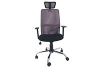 Manutan Expert - Siège de bureau FIRST Gris - Ergonomique, Têtière, Accoudoirs 4D, Synchrone, Charge 150kg, 8h/jour